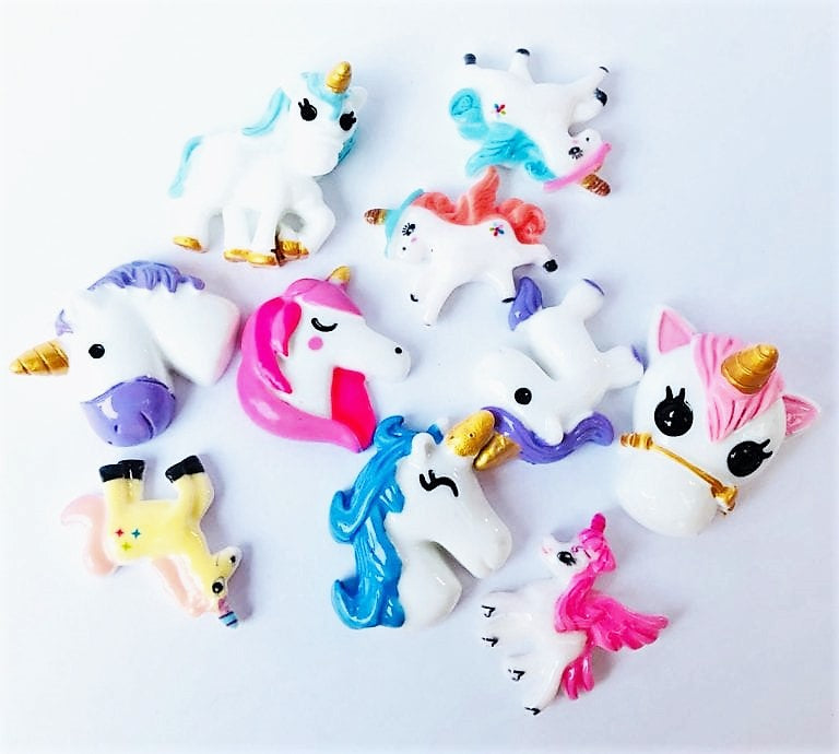 Polymer Clay Miniature Deco Unicorn Mix
